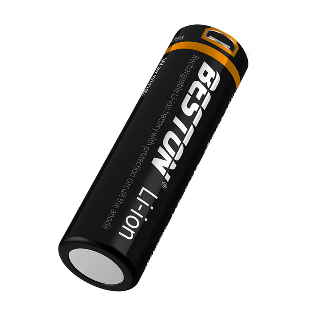 3,6 V 18650 USB Aufladbare Lithium-Batterie 3500mAh Li-Ion batterien für Taschenlampe Beston – Bild 4