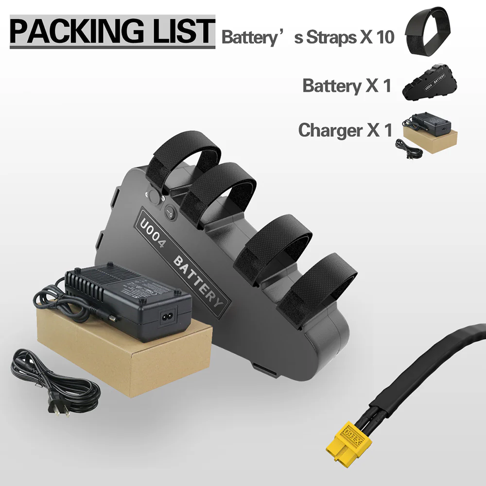 EU Lagerhaus 48V 20AH Ebike Motor Lithium-ionen Batterie Elektrische Fahrrad 50A BMS wasserdichte Dreieck mit Ladegerät Im Freien U004 – Bild 4