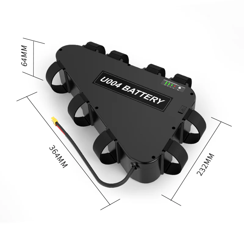 EU Lagerhaus 48V 20AH Ebike Motor Lithium-ionen Batterie Elektrische Fahrrad 50A BMS wasserdichte Dreieck mit Ladegerät Im Freien U004 – Bild 6